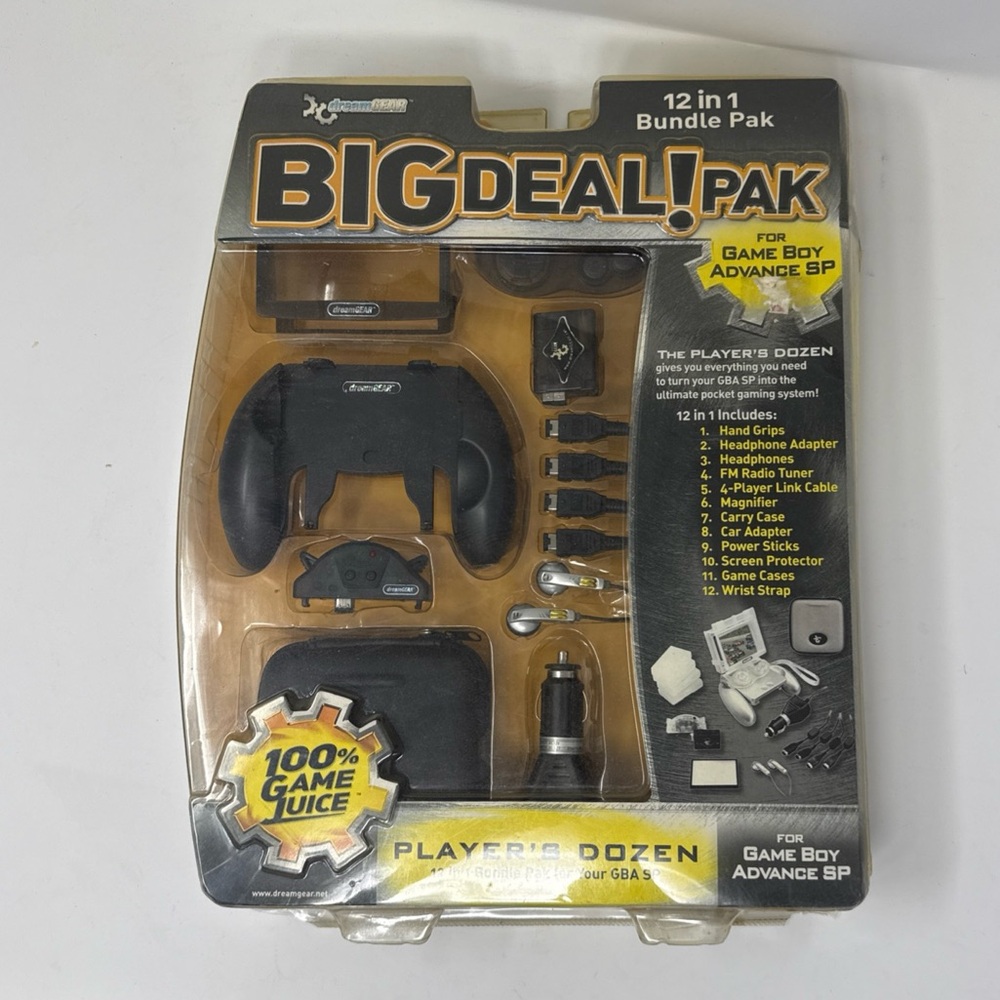 12-in-1 Accessory Kit for Game Boy Advance SP - Black